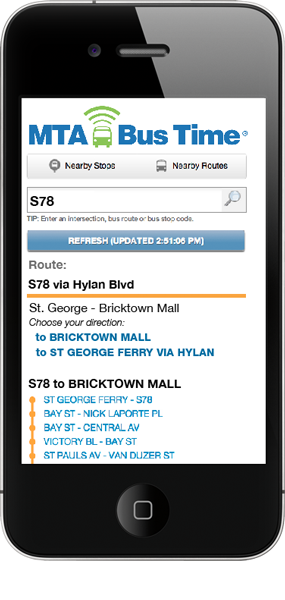 search by route in text-only or mobile web
